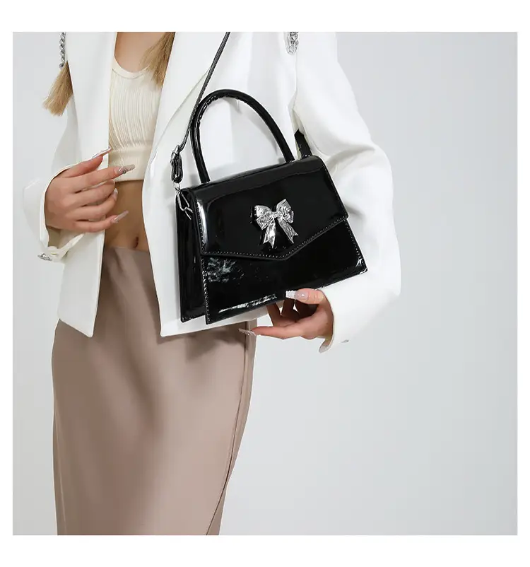 Women's Stylish Bow Crossbody Bag Silver 2024 — feature 20