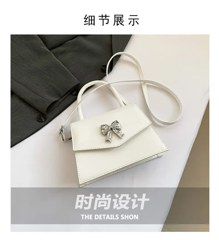 Women's Stylish Bow Crossbody Bag Silver 2024 — feature 3
