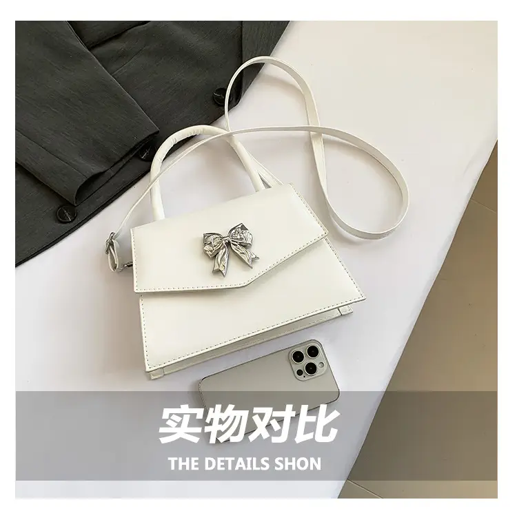 Women's Stylish Bow Crossbody Bag Silver 2024 — feature 6