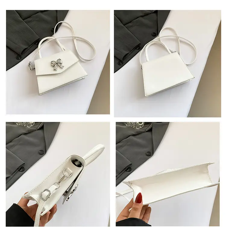 Women's Stylish Bow Crossbody Bag Silver 2024 — feature 8
