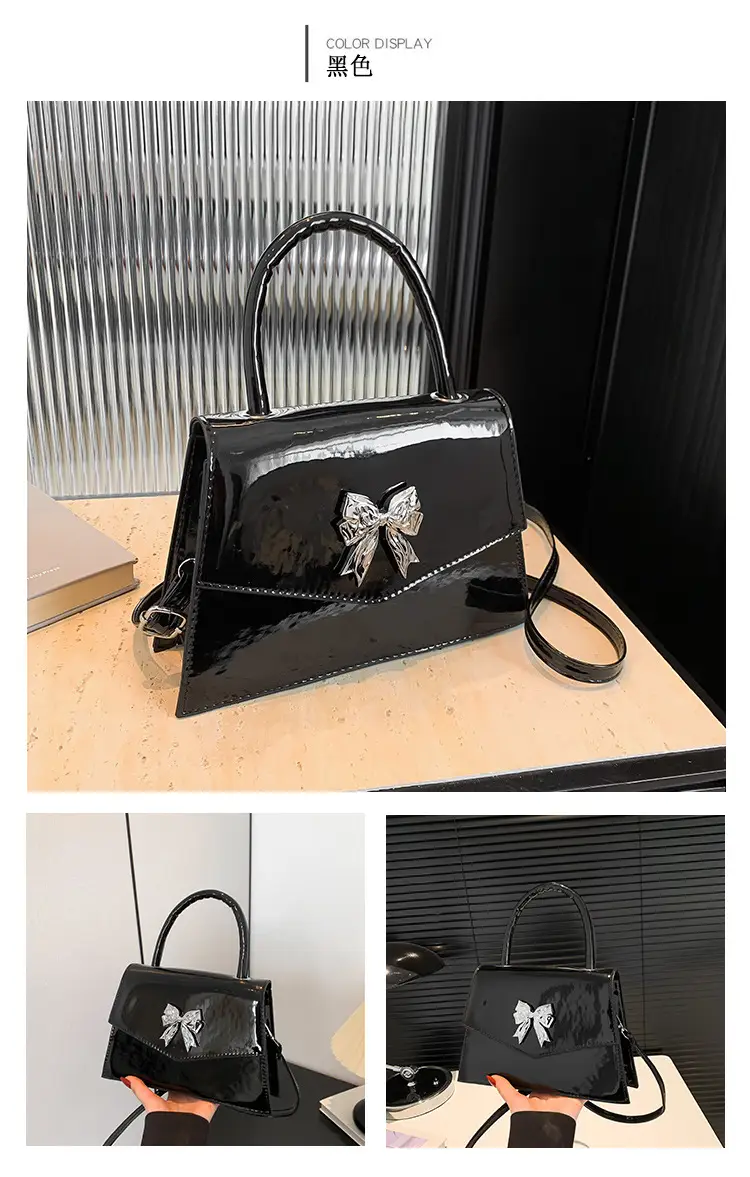 Women's Stylish Bow Crossbody Bag Silver 2024 — feature 9