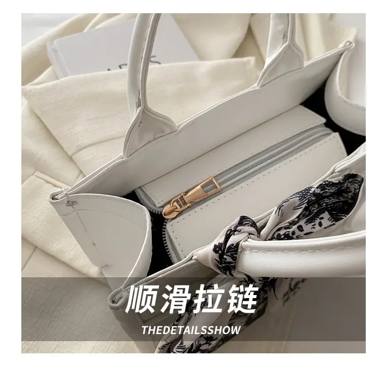 Silver Butterfly Embroidered Women's Tote Bag — feature 5