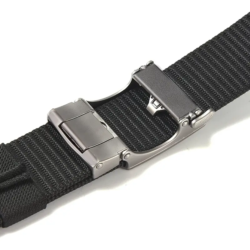Men's Black Hexagonal Buckle Belt Nylon - Image 16