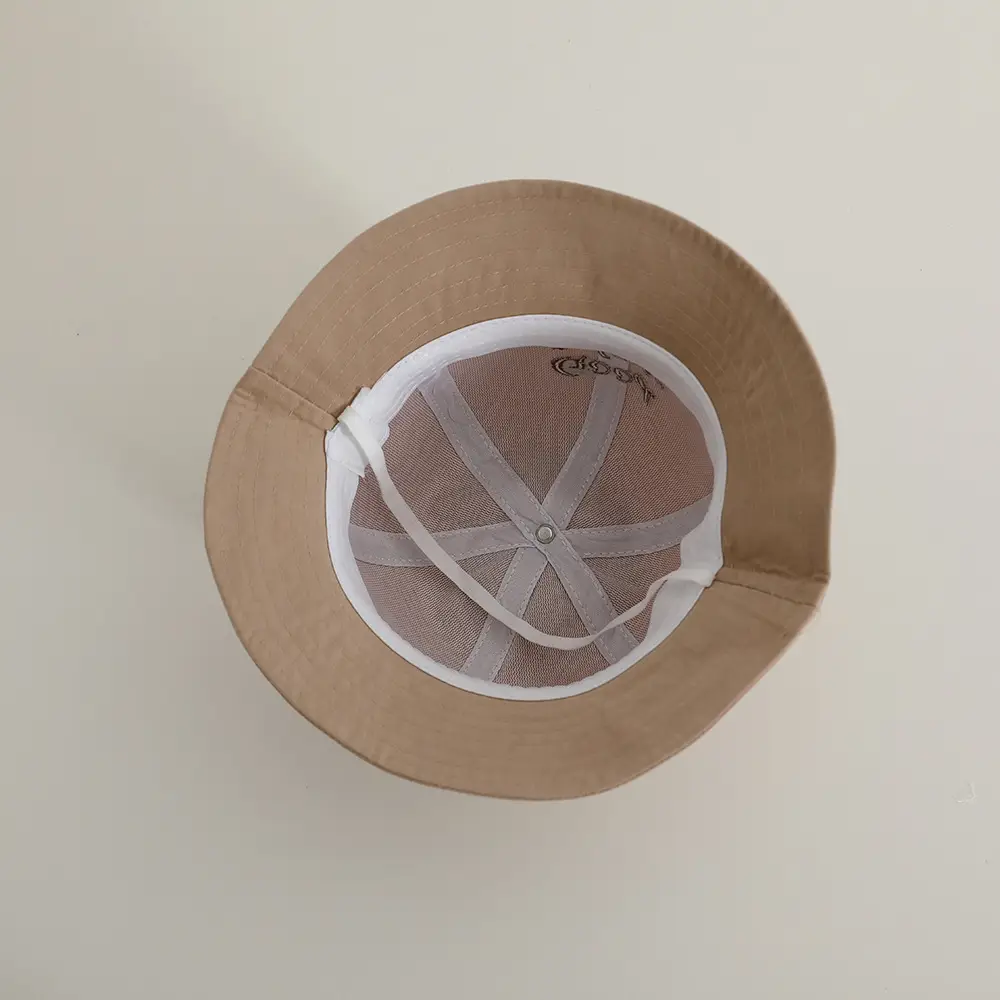 Children's Letter Sun Hats Brown & Beige All-Match — feature 6