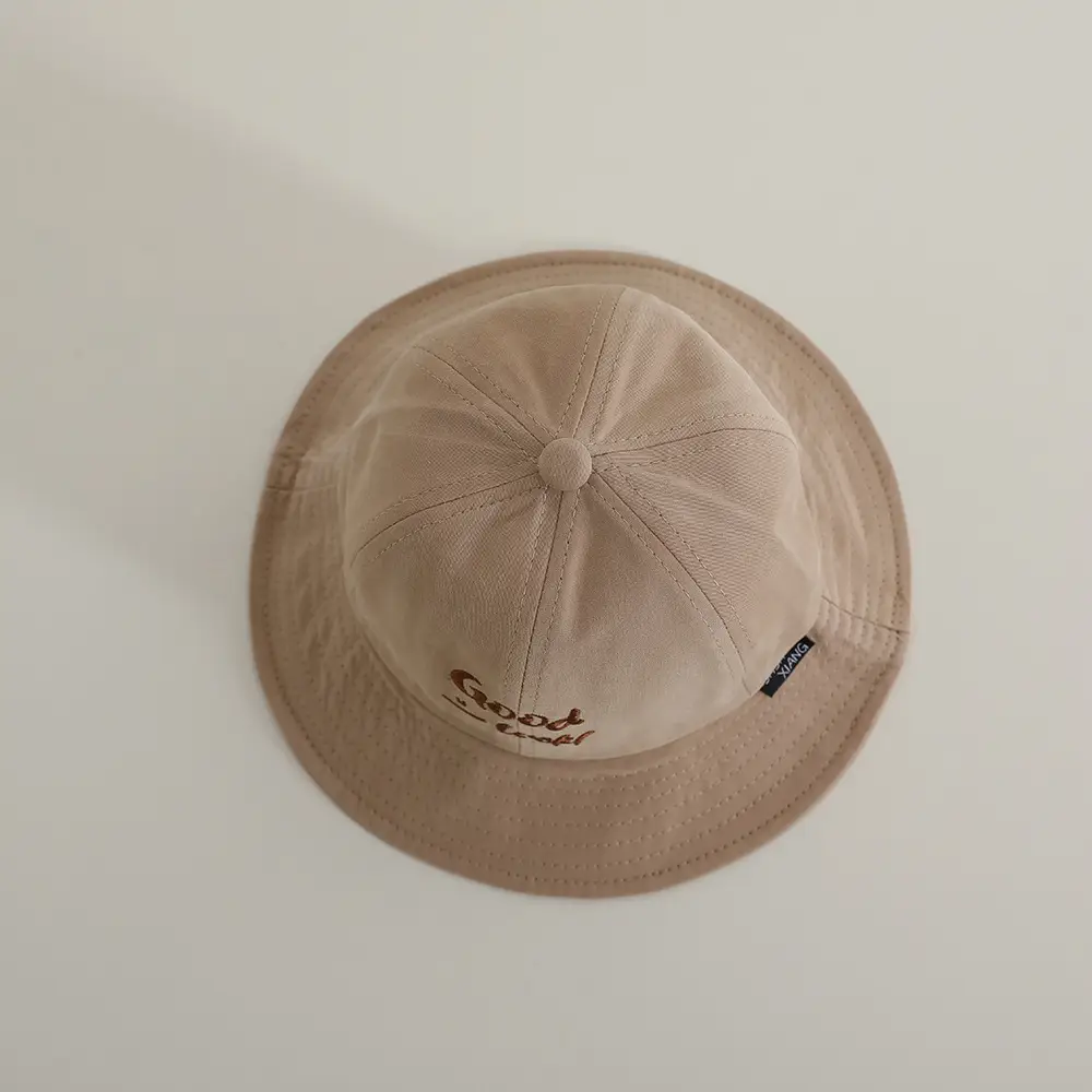 Children's Letter Sun Hats Brown & Beige All-Match — feature 8