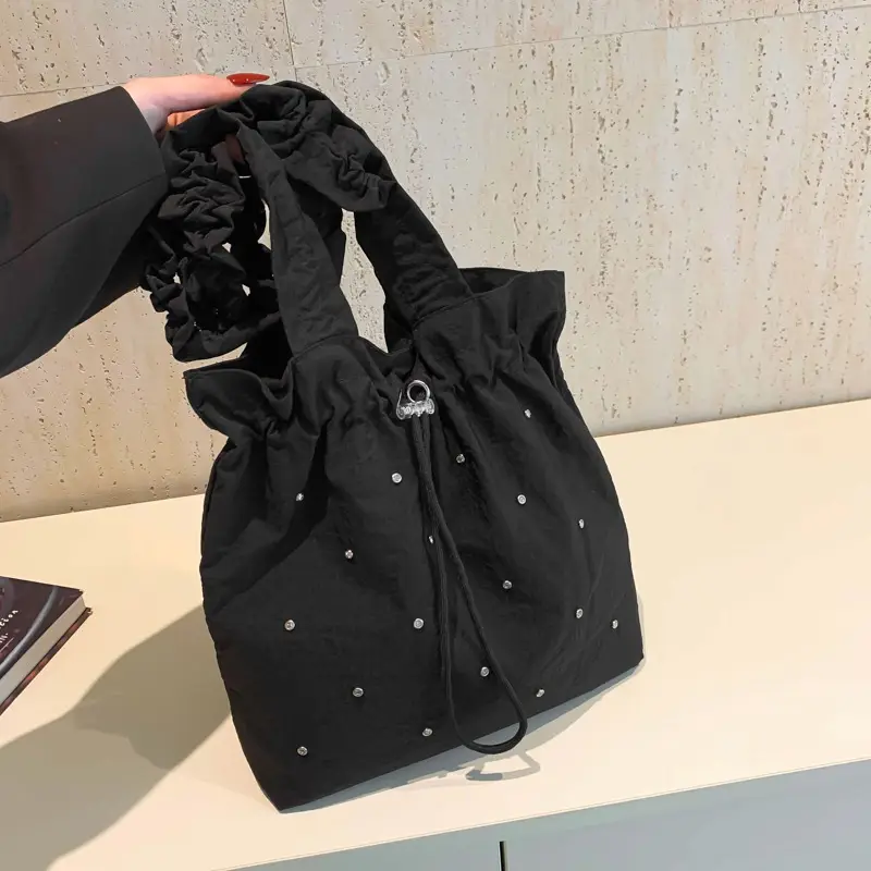 Rhinestone Pleated Shoulder Bag for Women 2024 - Image 6