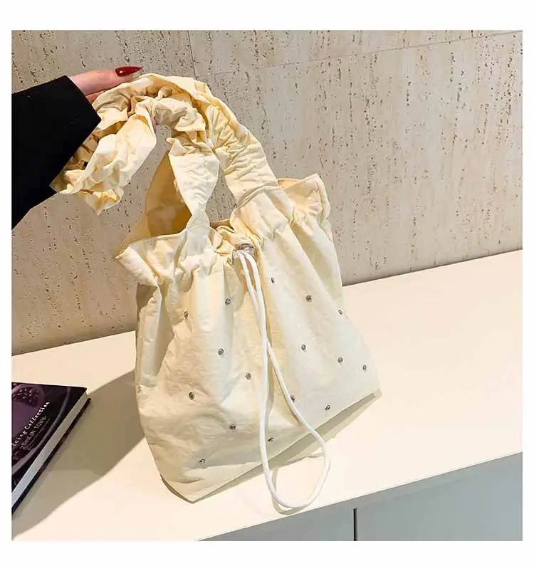 Rhinestone Pleated Shoulder Bag for Women 2024 — feature 22