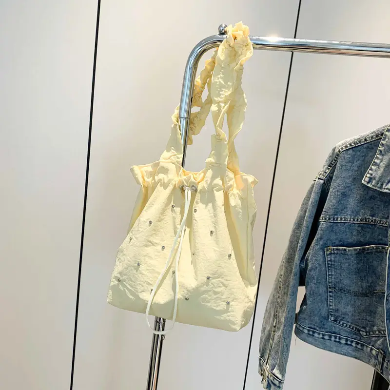 Rhinestone Pleated Shoulder Bag for Women 2024 - Image 3