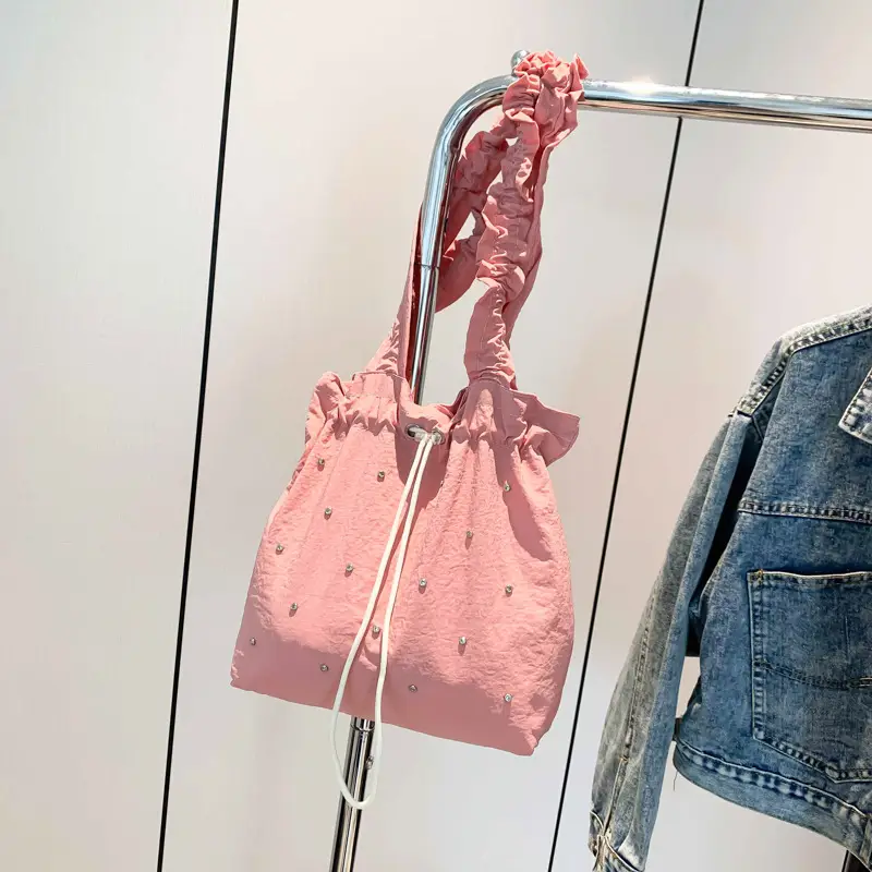 Rhinestone Pleated Shoulder Bag for Women 2024 - Image 4