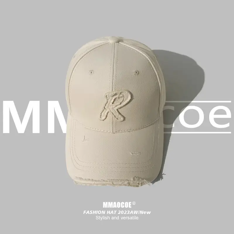 Korean Style Baseball Cap Wide Brim Small Hole Women