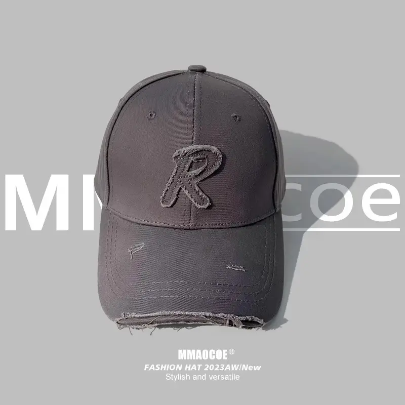 Korean Style Baseball Cap Wide Brim Small Hole Women