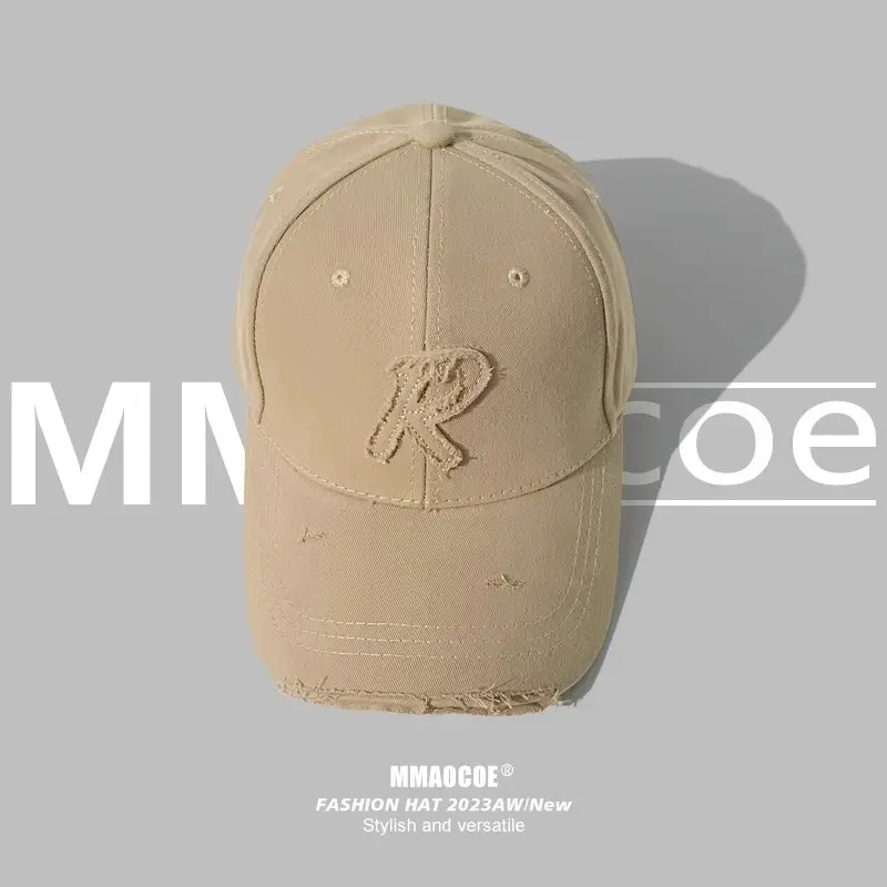 Korean Style Baseball Cap Wide Brim Small Hole Women