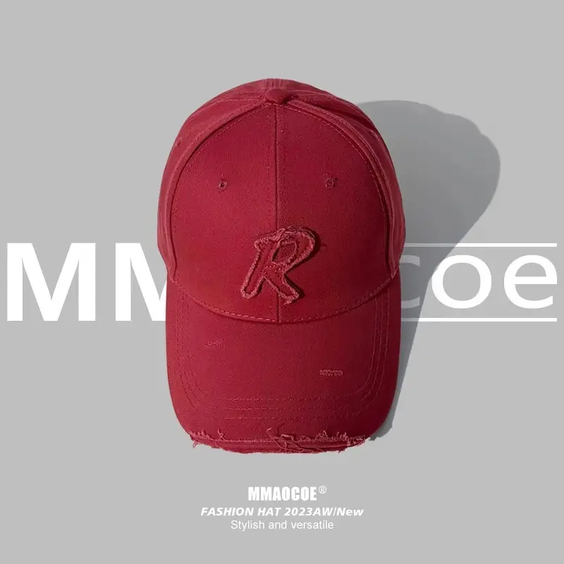 Korean Style Baseball Cap Wide Brim Small Hole Women