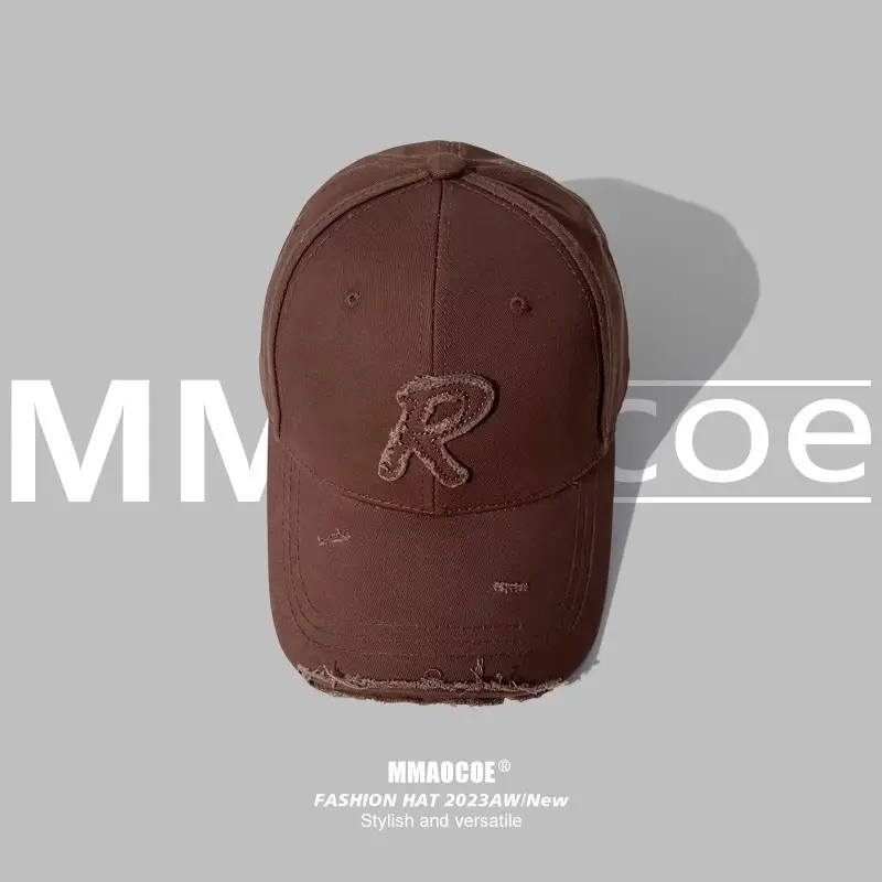 Korean Style Baseball Cap Wide Brim Small Hole Women