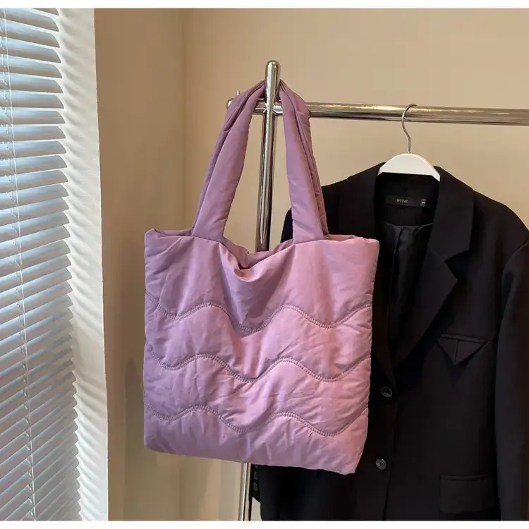 Women's Quilted Shoulder Bag with Handle — feature 21
