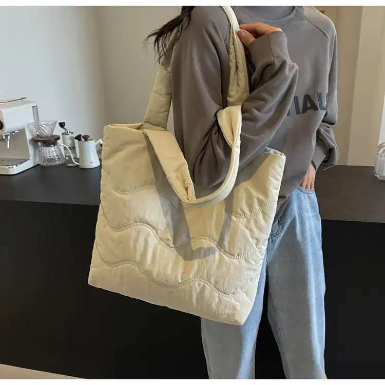 Women's Quilted Shoulder Bag with Handle — feature 32
