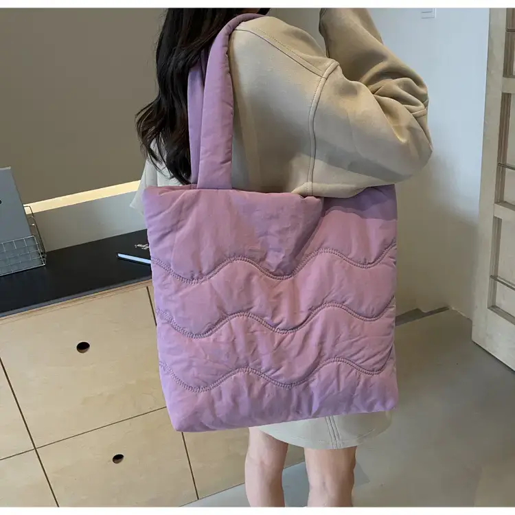 Women's Quilted Shoulder Bag with Handle — feature 47