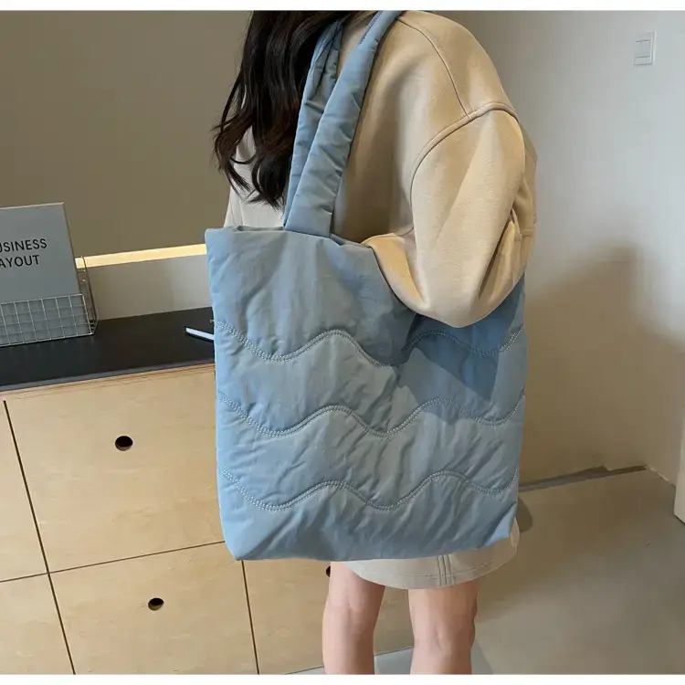 Women's Quilted Shoulder Bag with Handle — feature 50