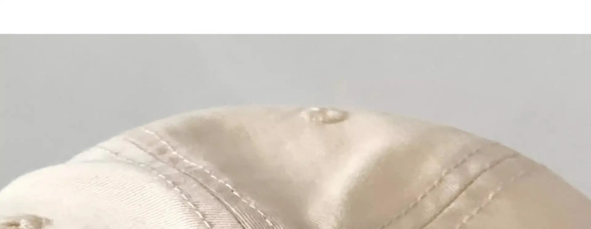 Korean Style Vintage Beige Letter Embroidered Baseball Cap Women's Summer — feature 7