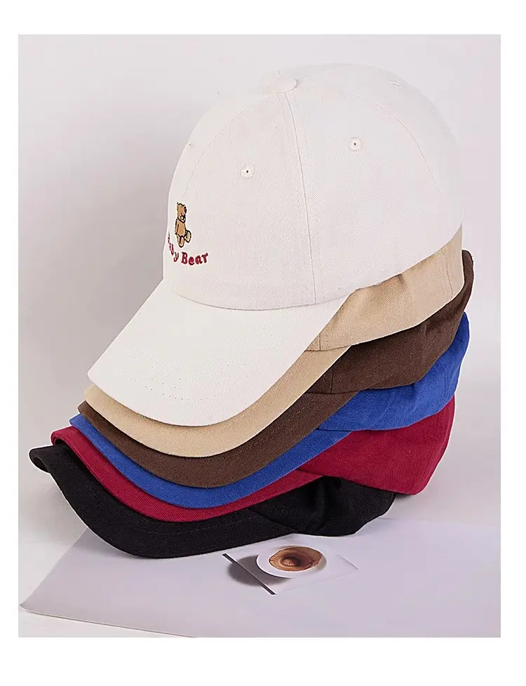 Korean-style Cartoon Bear Cap Women Summer Beige — feature 12