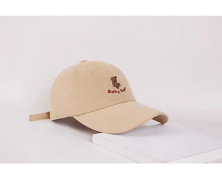 Korean-style Cartoon Bear Cap Women Summer Beige — feature 13