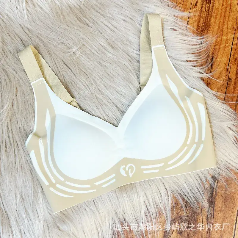 Women's Pink Push Up Bra Running Shockproof Sports - Image 2