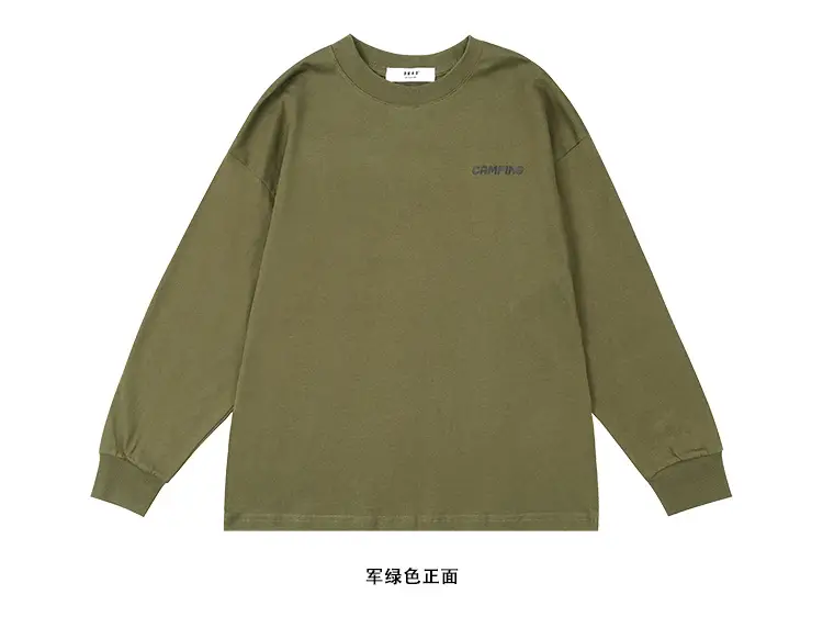 Kids Cotton Long Sleeve T-Shirt Green Cargo Pants Set — feature 20