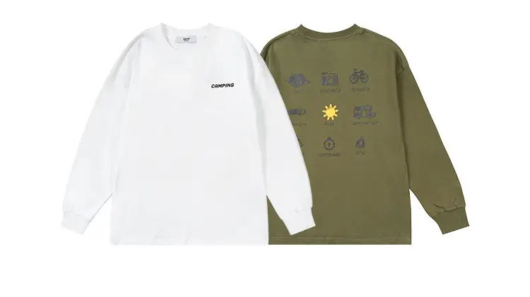 Kids Cotton Long Sleeve T-Shirt Green Cargo Pants Set — feature 4