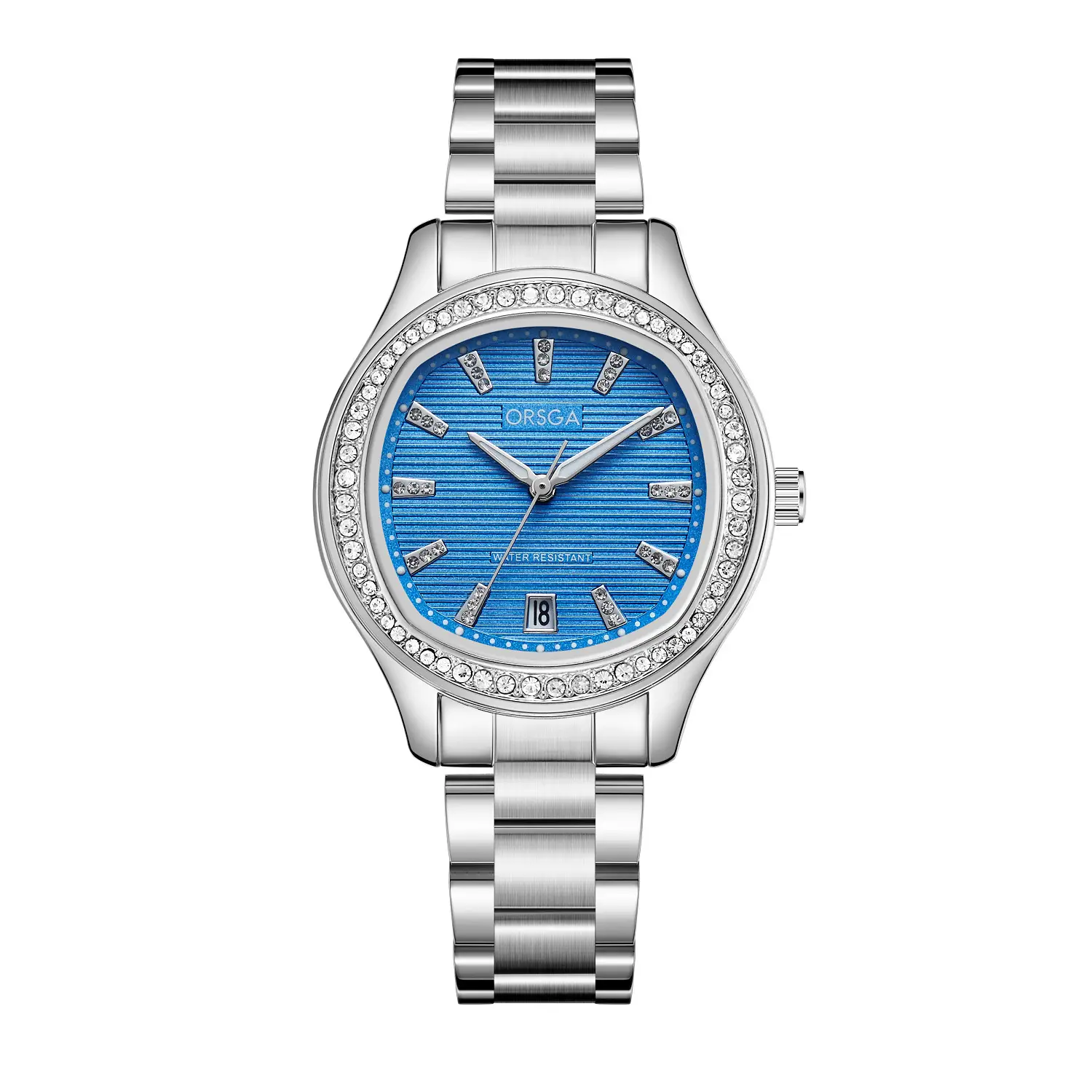 Women's Rose Gold Diamond Watch with Calendar