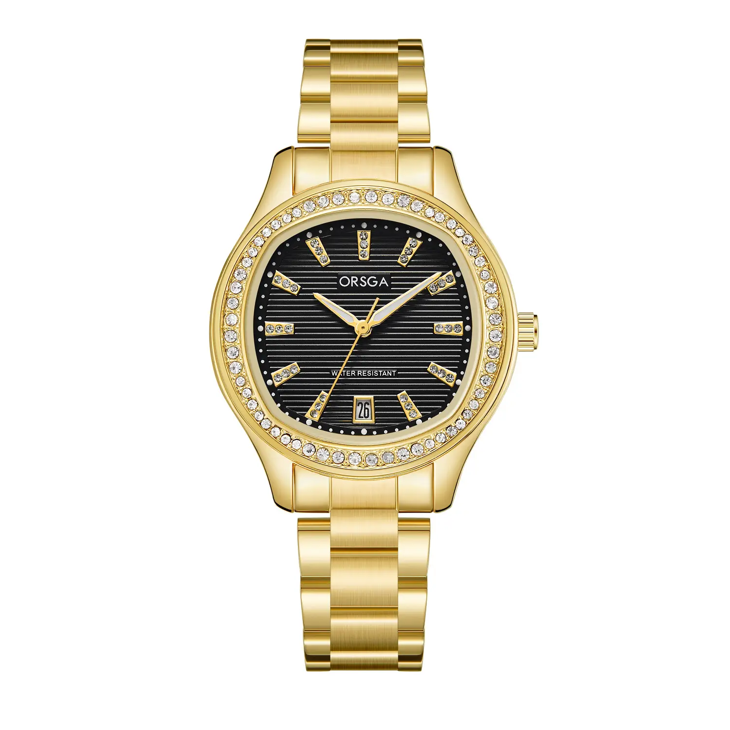 Women's Rose Gold Diamond Watch with Calendar