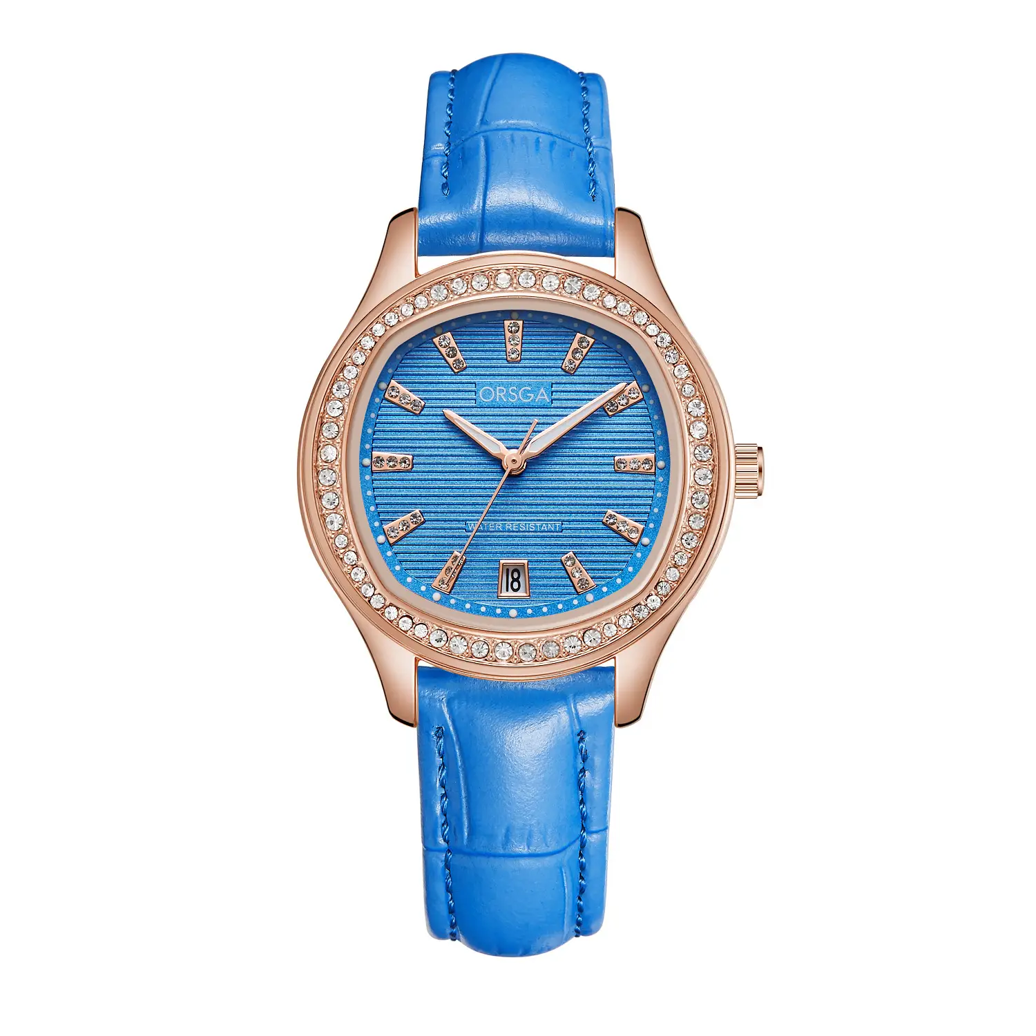 Women's Rose Gold Diamond Watch with Calendar
