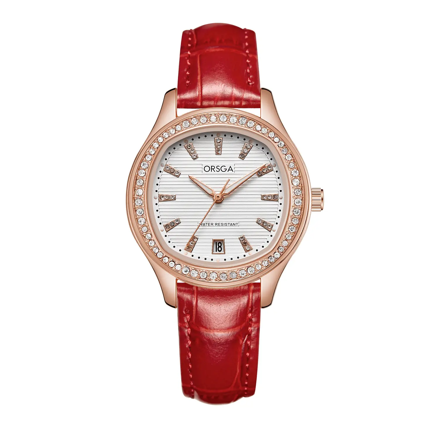 Women's Rose Gold Diamond Watch with Calendar