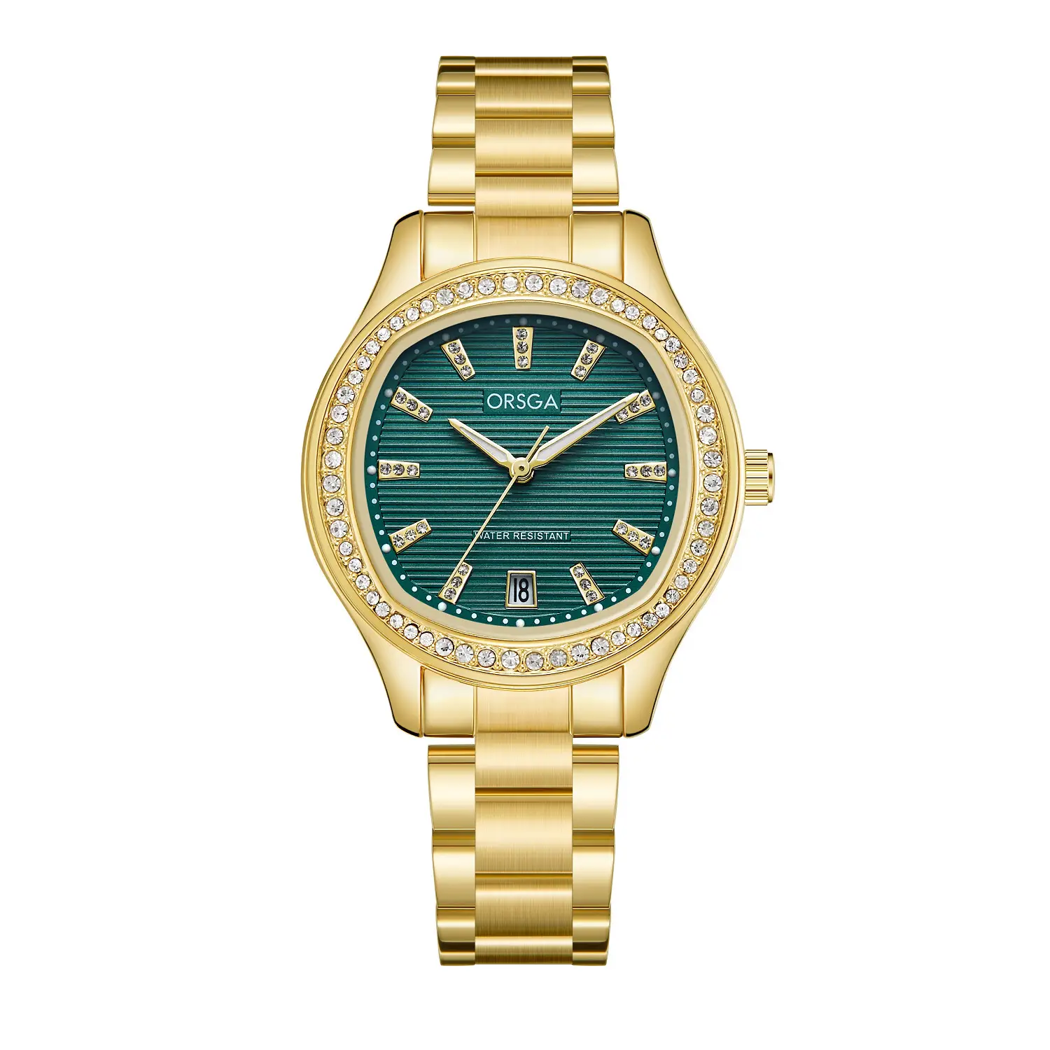 Women's Rose Gold Diamond Watch with Calendar