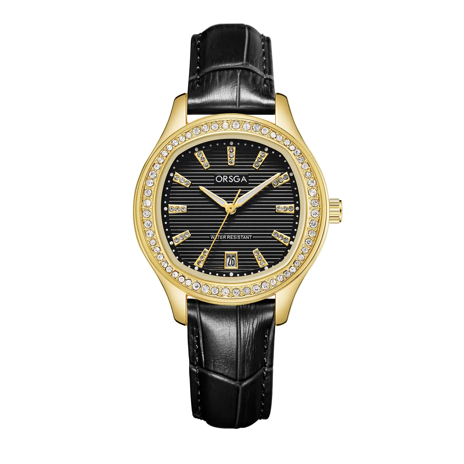 Women's Rose Gold Diamond Watch with Calendar