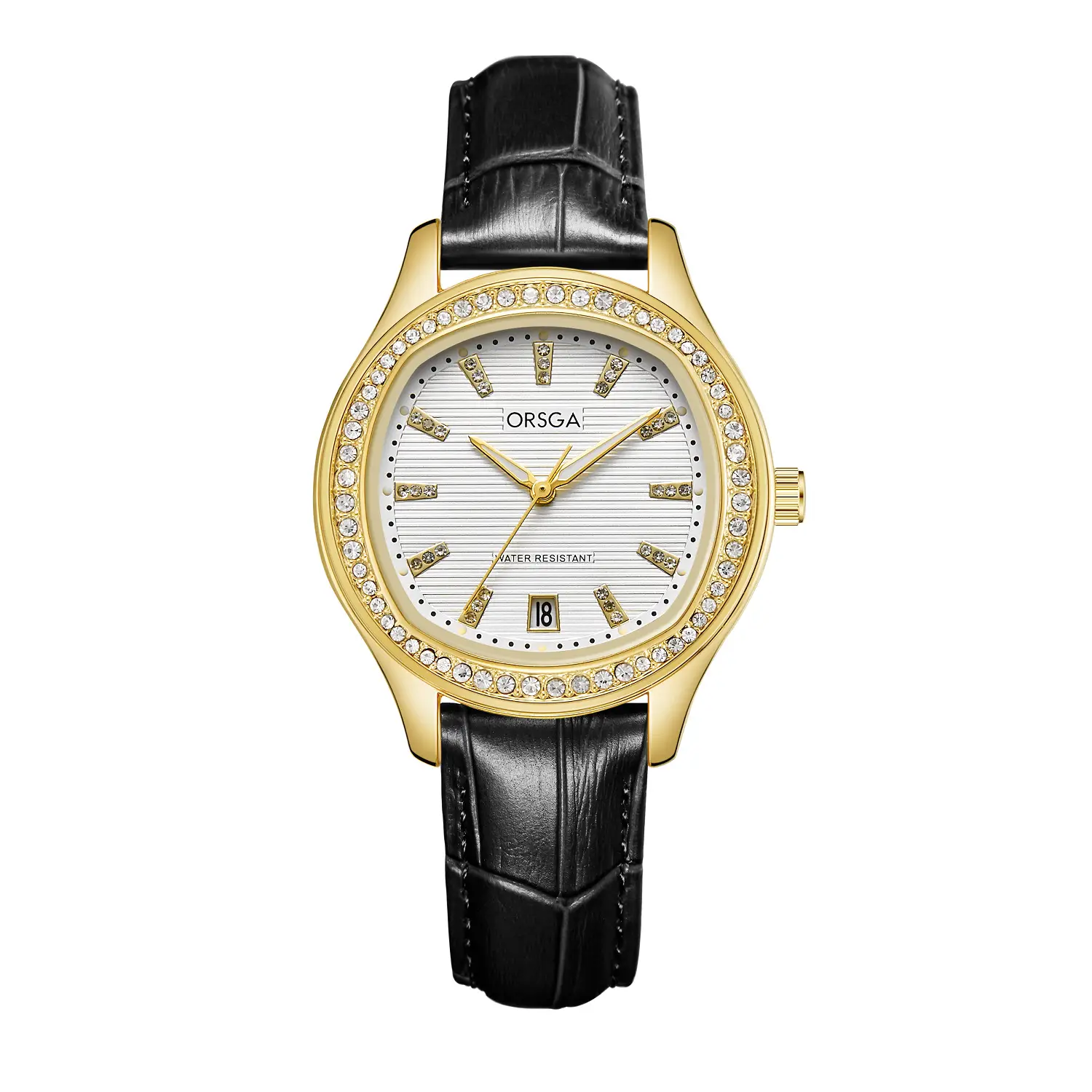 Women's Rose Gold Diamond Watch with Calendar