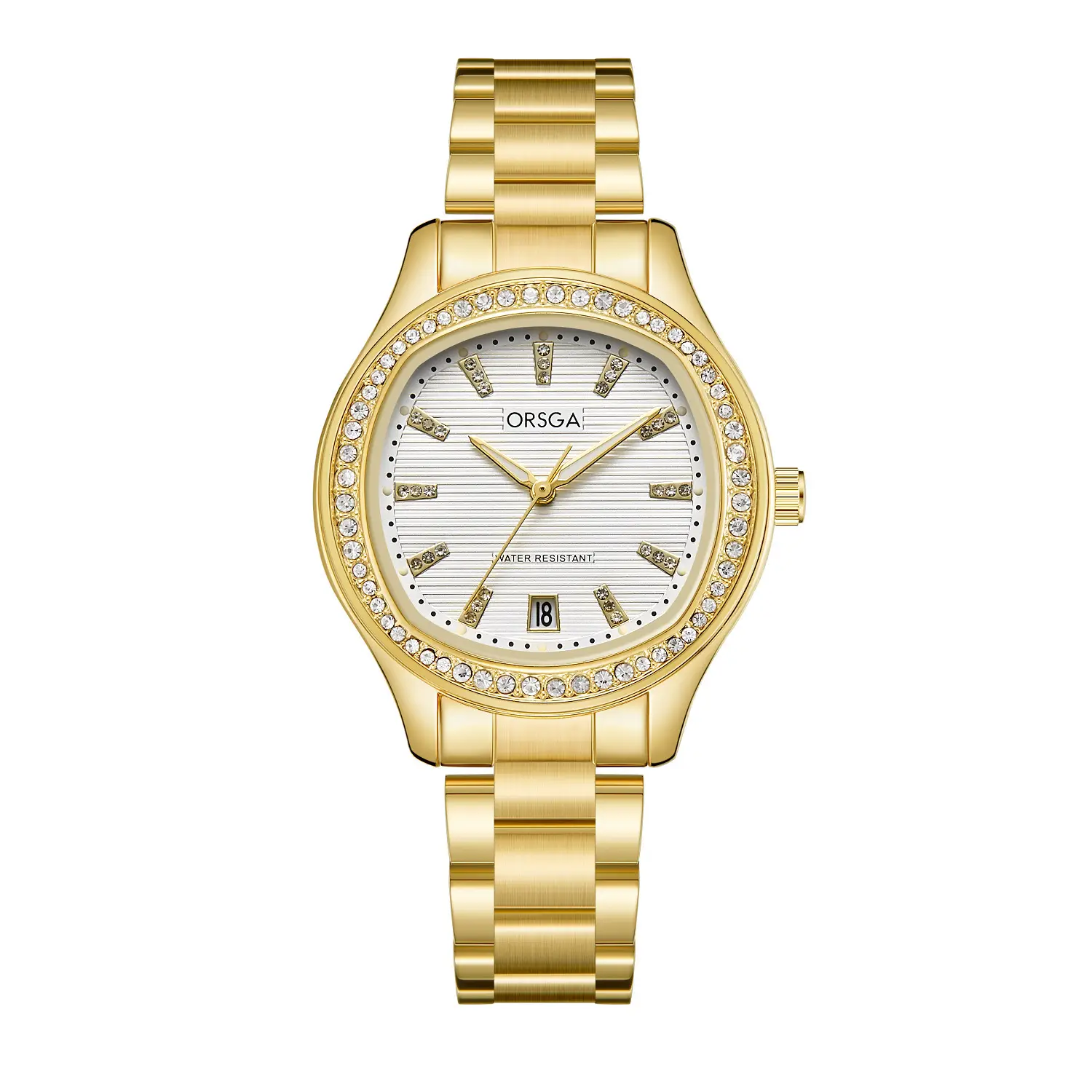 Women's Rose Gold Diamond Watch with Calendar
