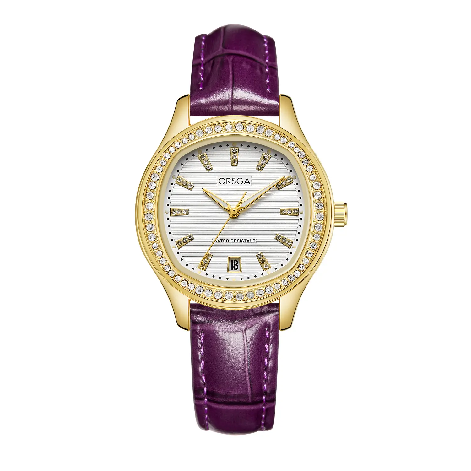 Women's Rose Gold Diamond Watch with Calendar