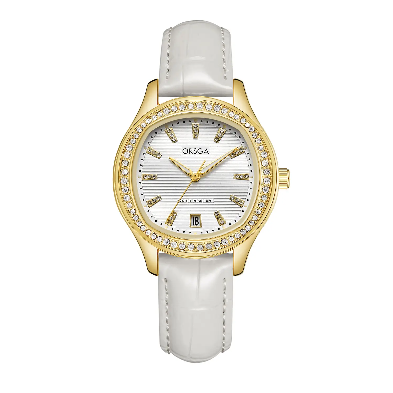 Women's Rose Gold Diamond Watch with Calendar
