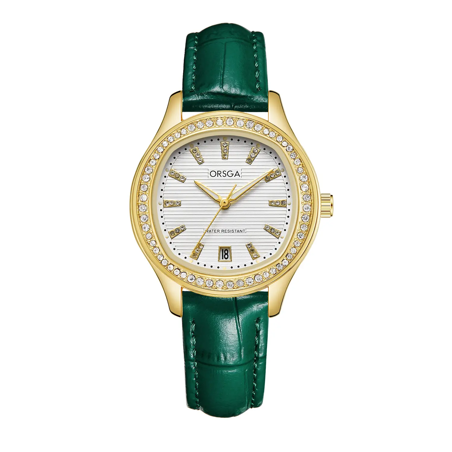 Women's Rose Gold Diamond Watch with Calendar