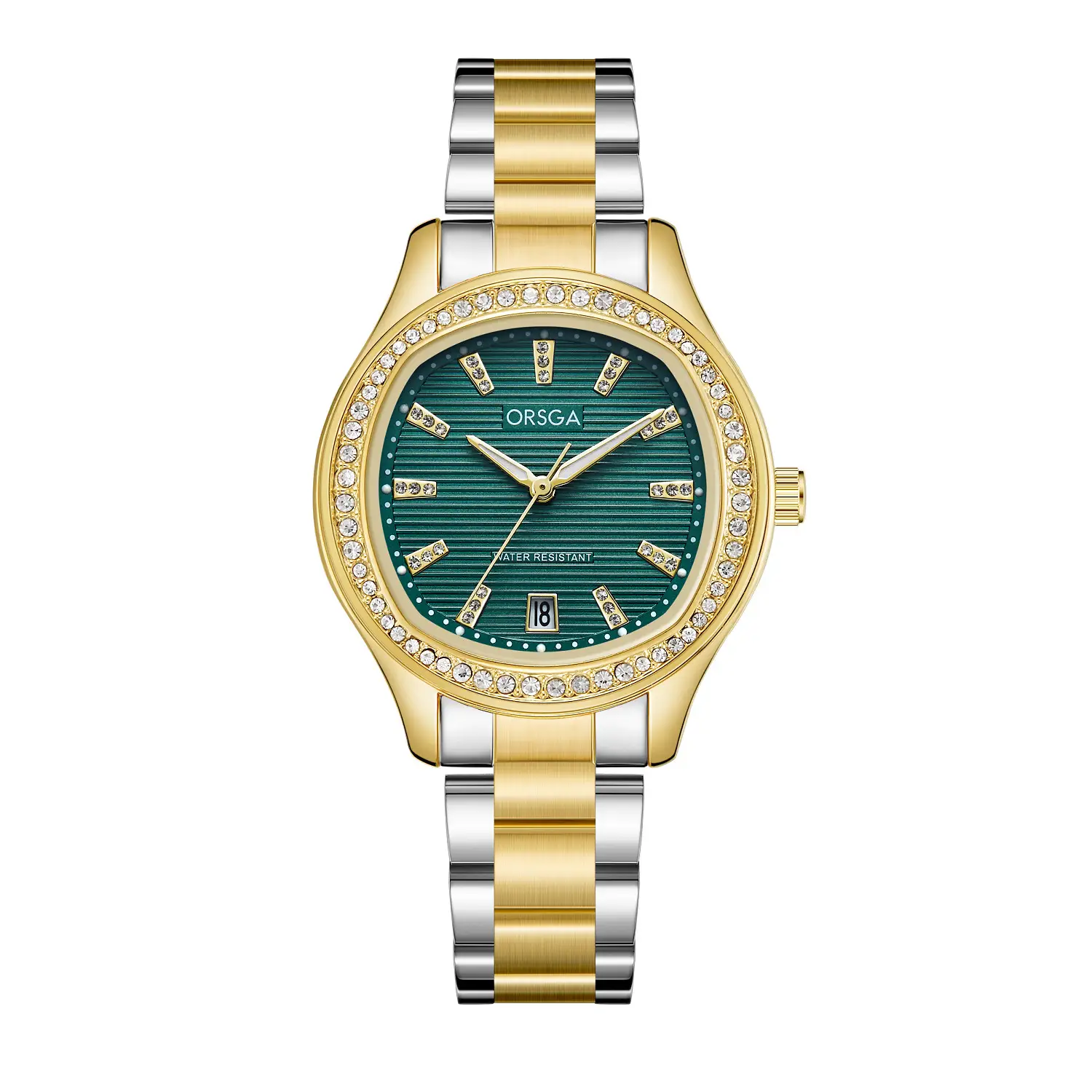 Women's Rose Gold Diamond Watch with Calendar