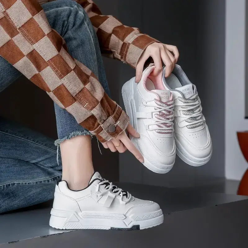 Women White Flat Casual Shoes 2025 Summer - Image 7
