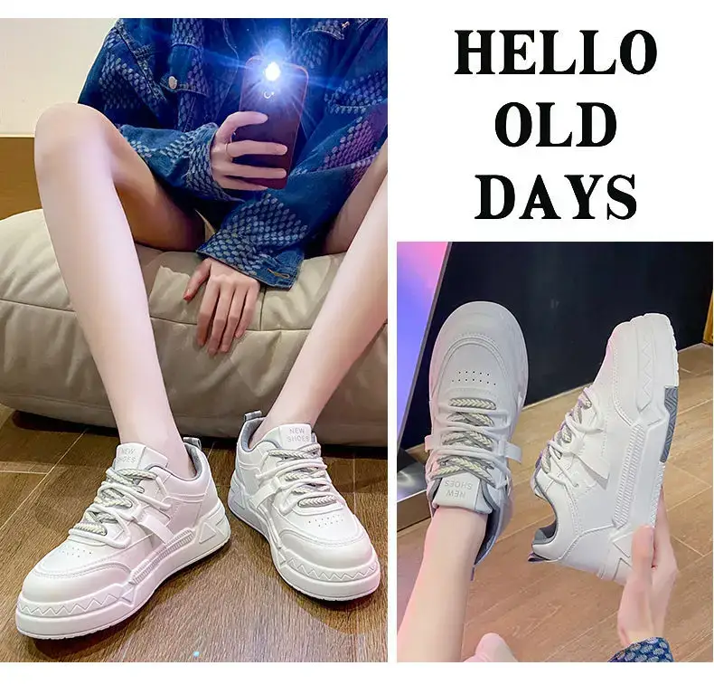 Women White Flat Casual Shoes 2025 Summer โ feature 21