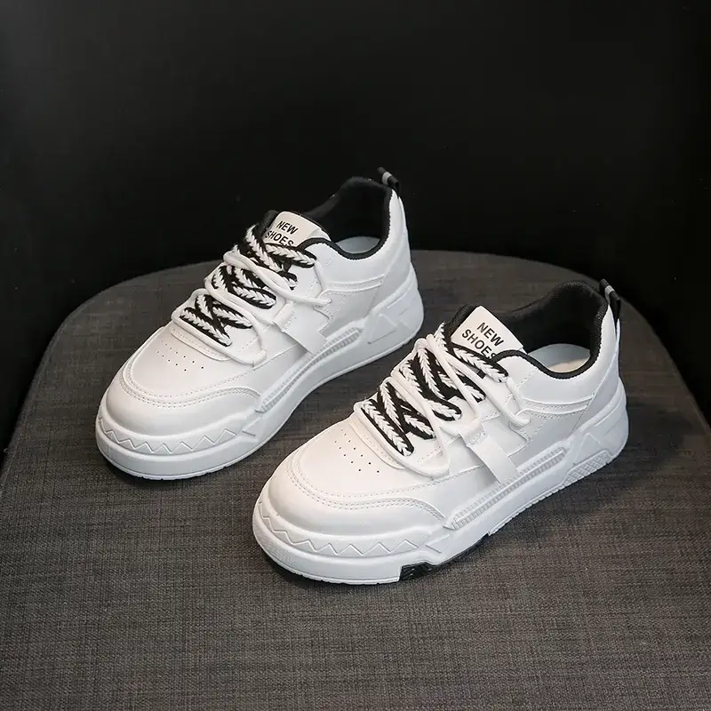 Women White Flat Casual Shoes 2025 Summer - Image 3