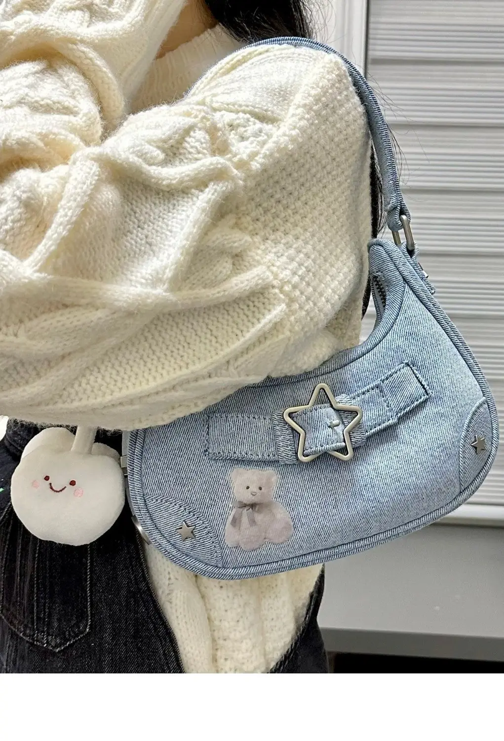 Black Star Underarm Bag for Women — feature 8