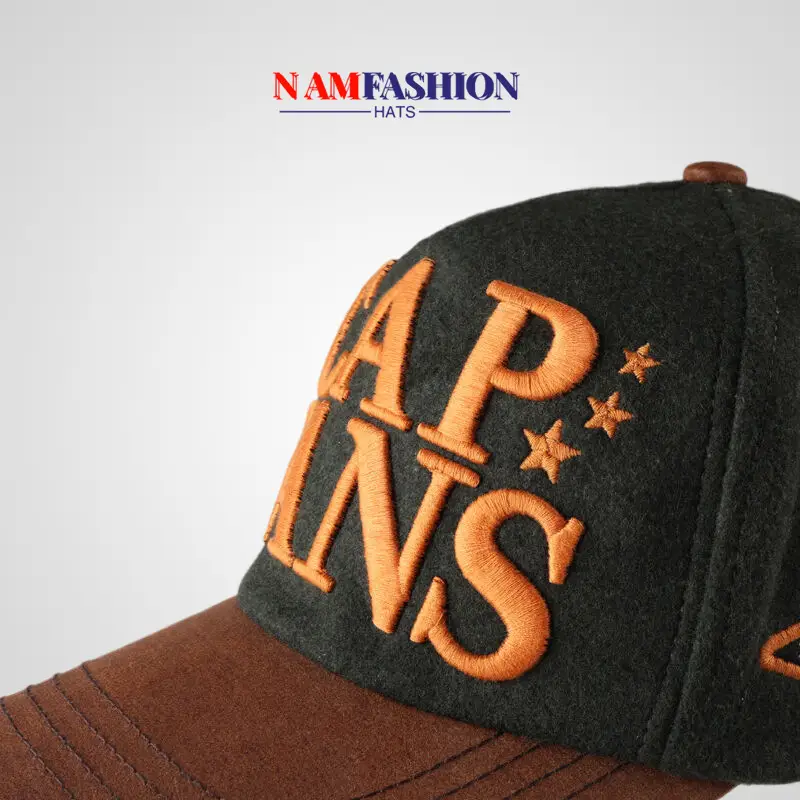 Korean Baseball Cap Women Winter Woolen Big Head Wide Brim - Image 9