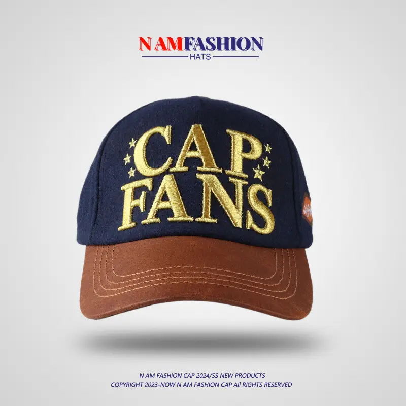Korean Baseball Cap Women Winter Woolen Big Head Wide Brim — feature 6