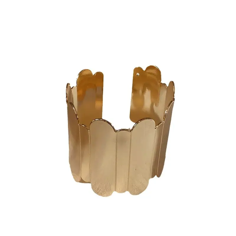 Metal Glow Open Bracelet Arm Ring Niche Design High-end Bracelet Women's Arm Bracelet Arm Bracelet Decoration Accessories