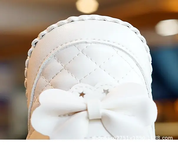 White Quilted Baby Shoes for 0-1 Year Old — feature 1