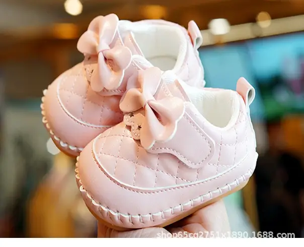 White Quilted Baby Shoes for 0-1 Year Old — feature 10