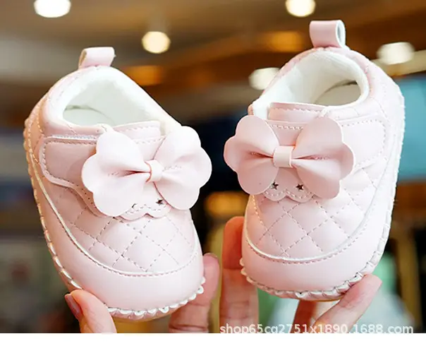 White Quilted Baby Shoes for 0-1 Year Old — feature 11